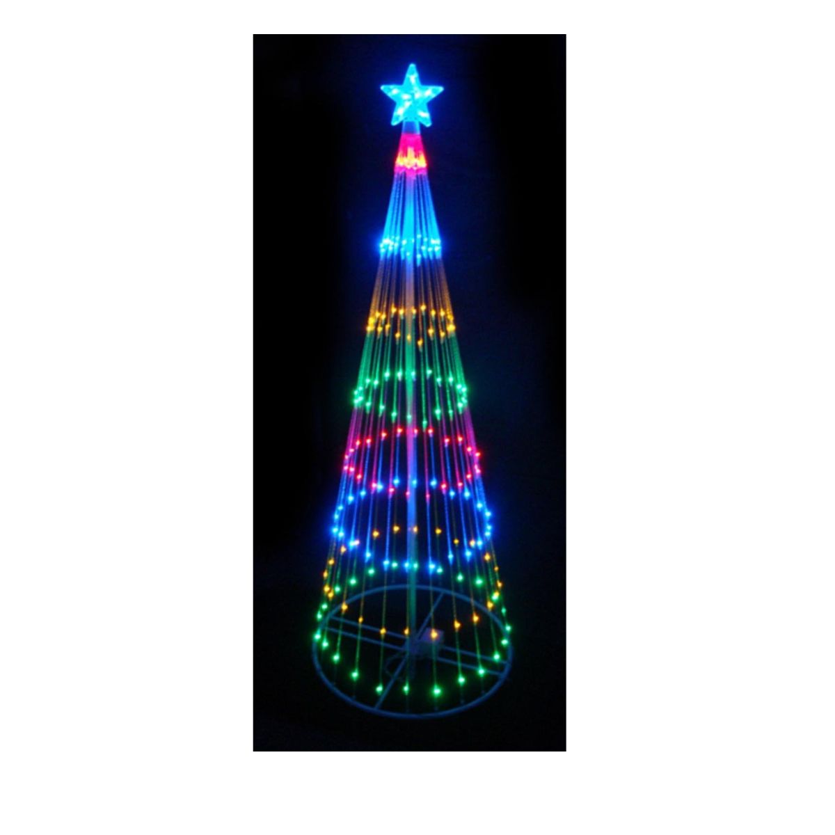 Árbol navideño artificial de luces LED