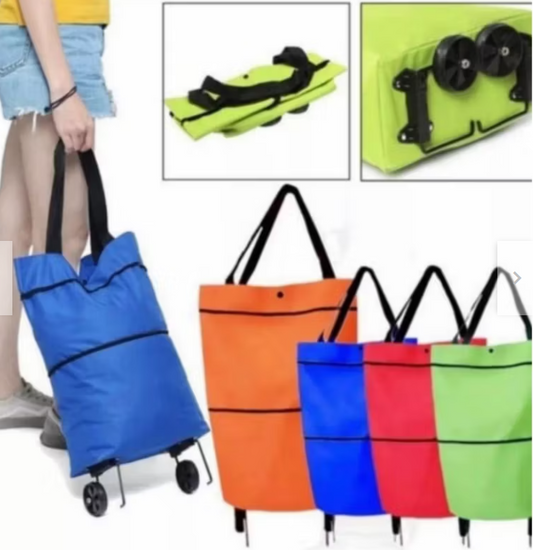 BOLSA PLEGABLE TIPO CARRITO COMPRAS